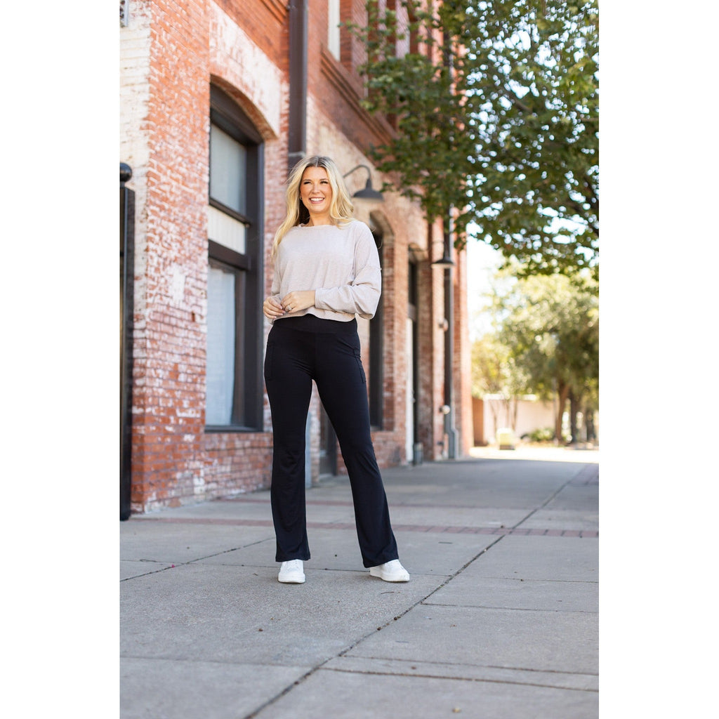 Vanessa Black Bootcut Leggings