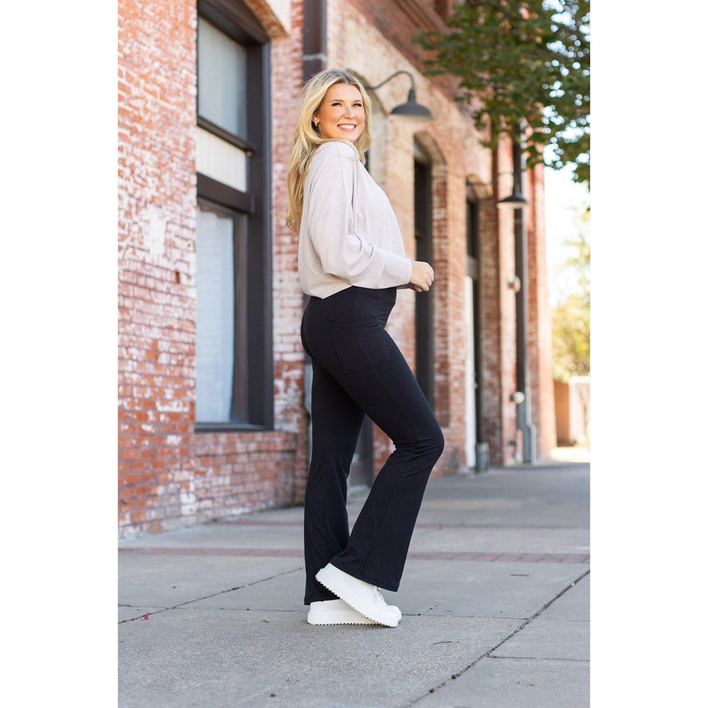 Vanessa Black Bootcut Leggings