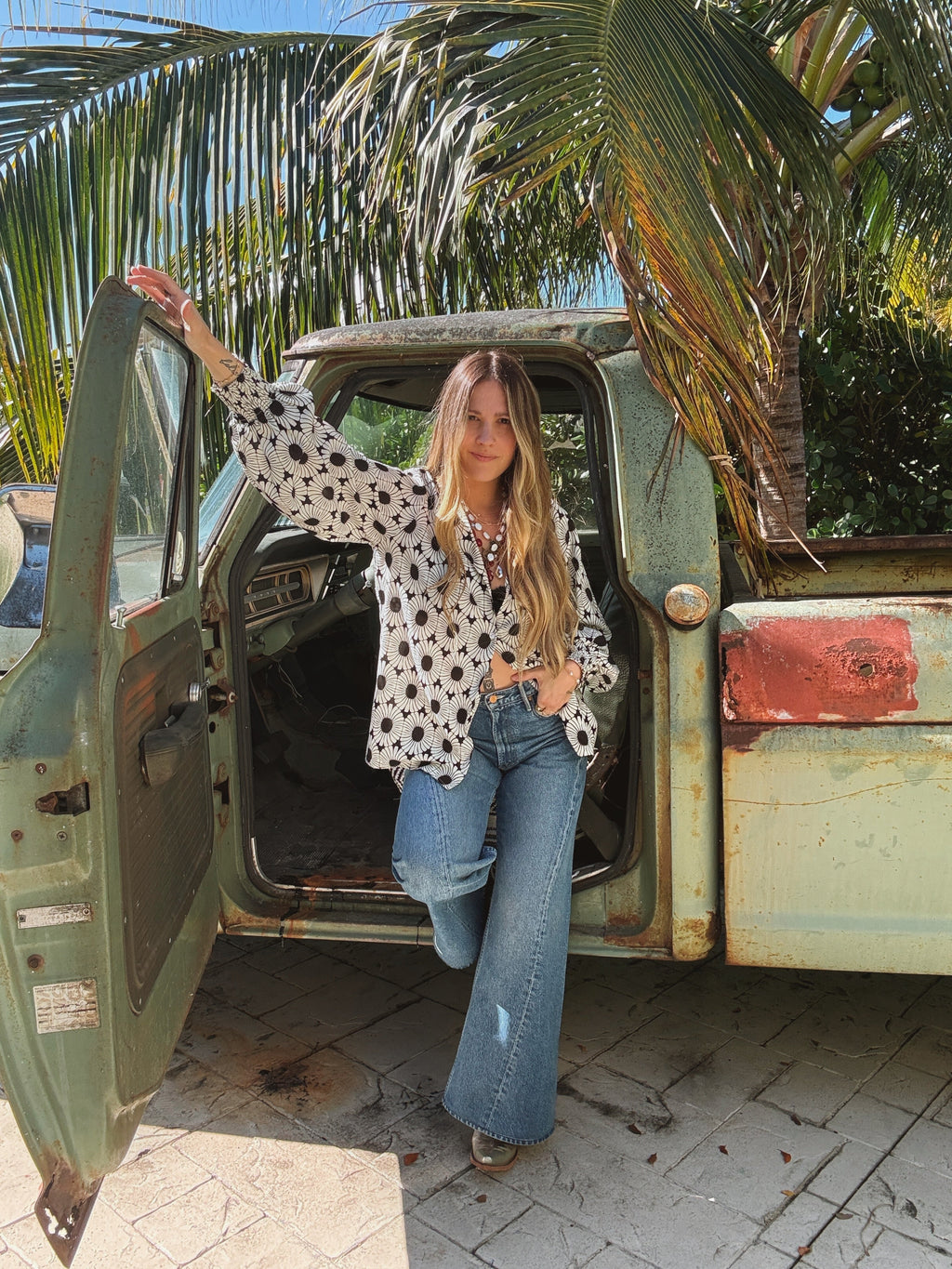 White Wedding Retro Floral Button Up Blouse PREORDER JUNE/JULY 2026