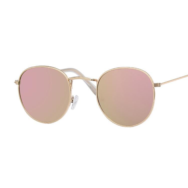 Luxury New Brand Designer Vintage Oval Sunglasses For Women and Ladies Retro Clear Lens Eyewear Round Sunglasses   Oculos De Sol
