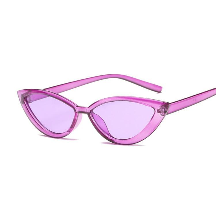 New Vintage Black Cat Eye Sunglasses for  Women Fashion Brand Designer Mirror Sunglasses With UV400 Protection