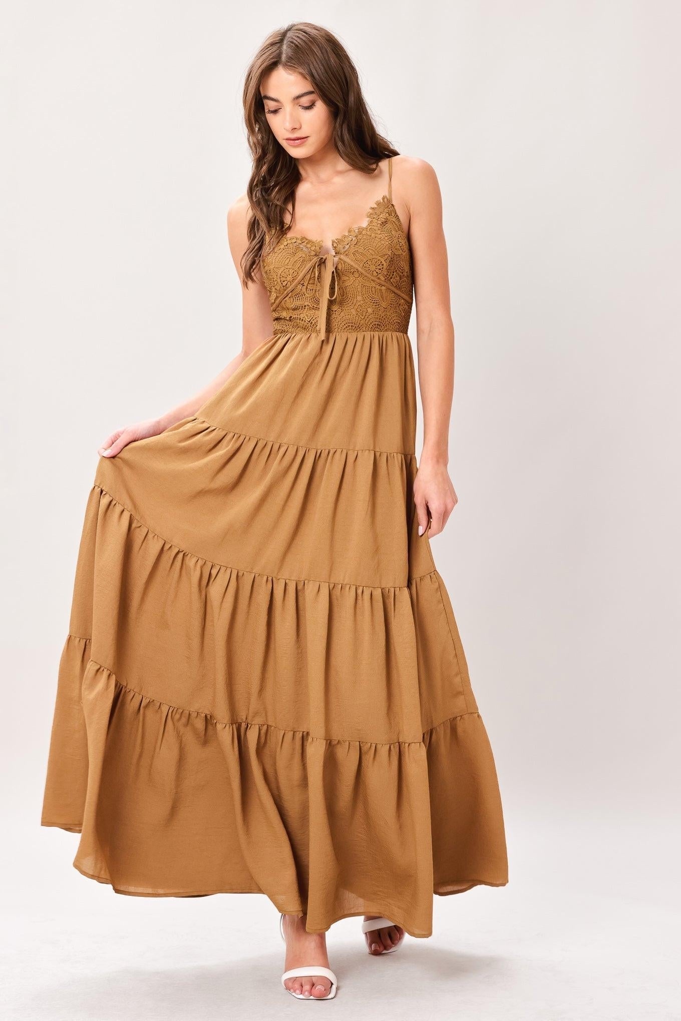 Nomad Bloom Floral Print Woven Maxi Dress