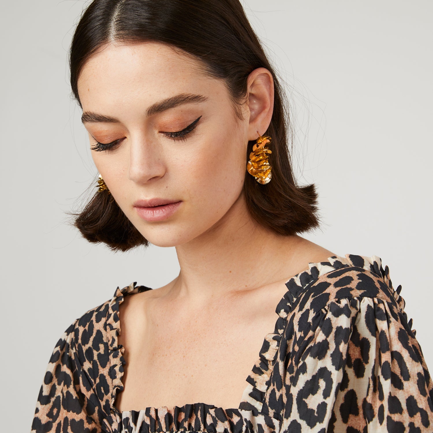 Mini Lolita Gold Hoop Earrings