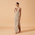 Women¡¯s Solid Color Sexy Knitted Beach Cover-Up Dress ¨C Bikini Swimsuit Bodycon Maxi Dress