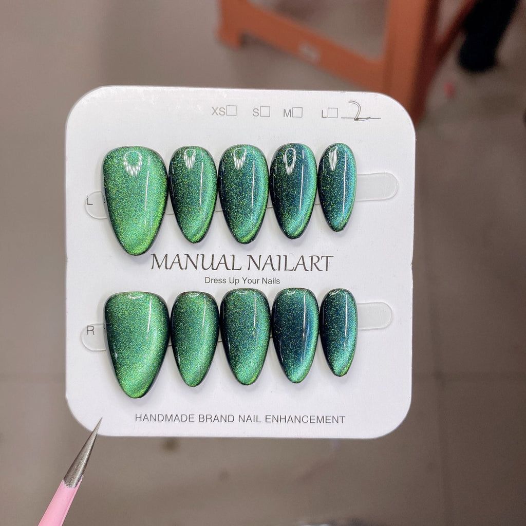 1026- Handmade press on nails fake nails removable