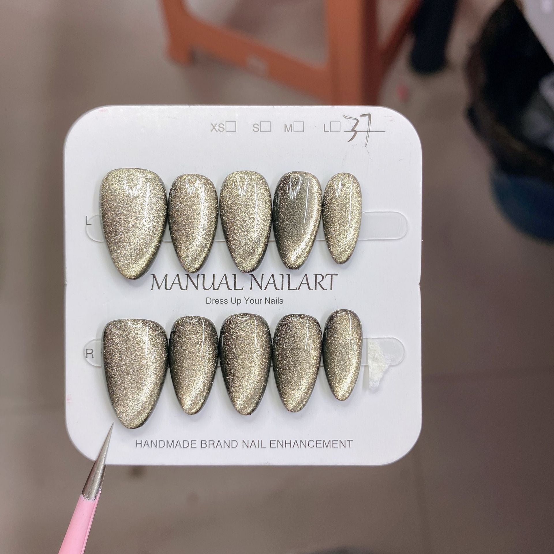 1026- Handmade press on nails fake nails removable