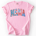 Patriotic Mama, Fourth of July, America, Patriotic, USA, Comfort Colors T-Shirt