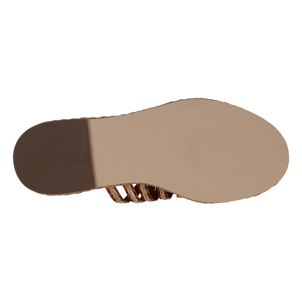 Women's Phoenix Cognac Espadrille Strappy Flat Sandals