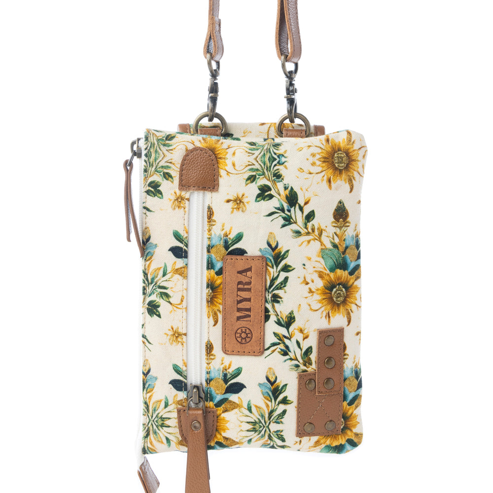 Myra Amber Ray Crossbody Bag with Phone Compartment in Sunlit Ivory