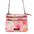 Myra Maple Ridge Cotton & Leather Crossbody Bag in Rose Petal