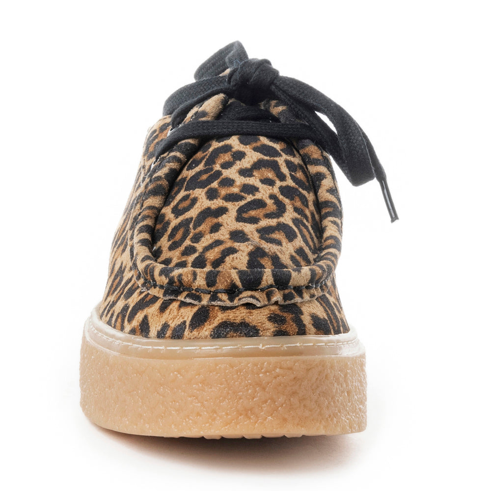 Leapord Print Leather Sneakers