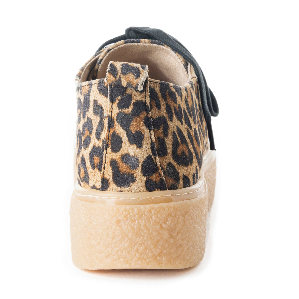 Leapord Print Leather Sneakers