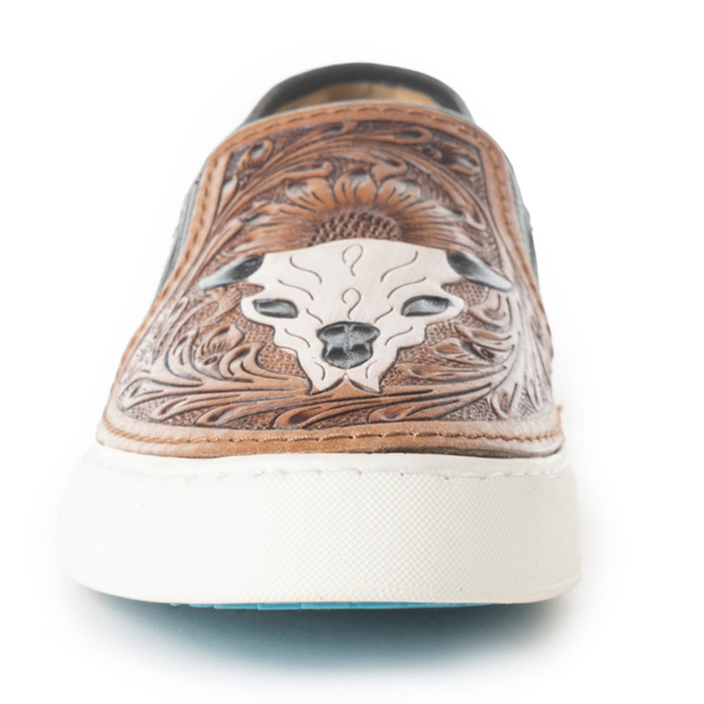Myra Reflexo Textured Leather Slip-Ons Sneakers