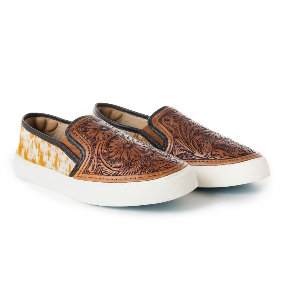 Myra Kryptun Hairon Leather Slip-On Sneakers for Women