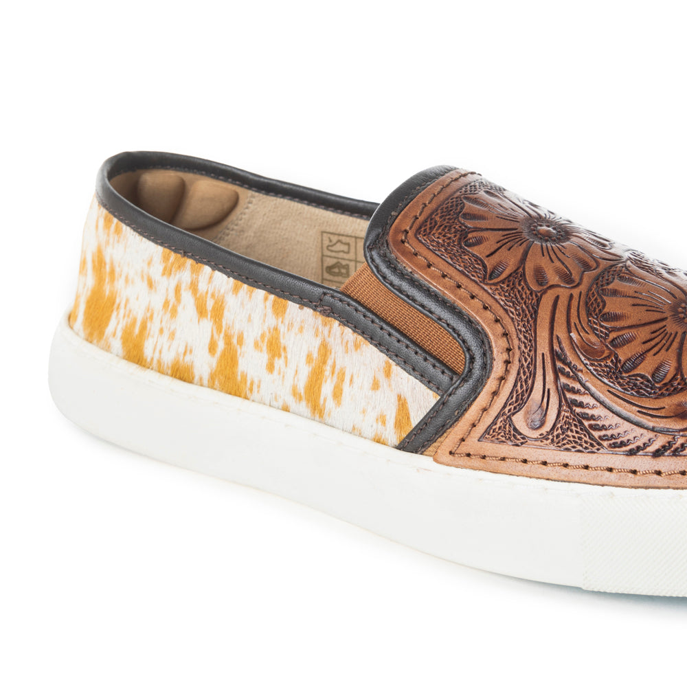 Myra Kryptun Hairon Leather Slip-On Sneakers for Women