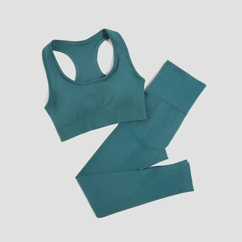 Seamless Women's Yoga Set - 2 Pcs Fitness Wear