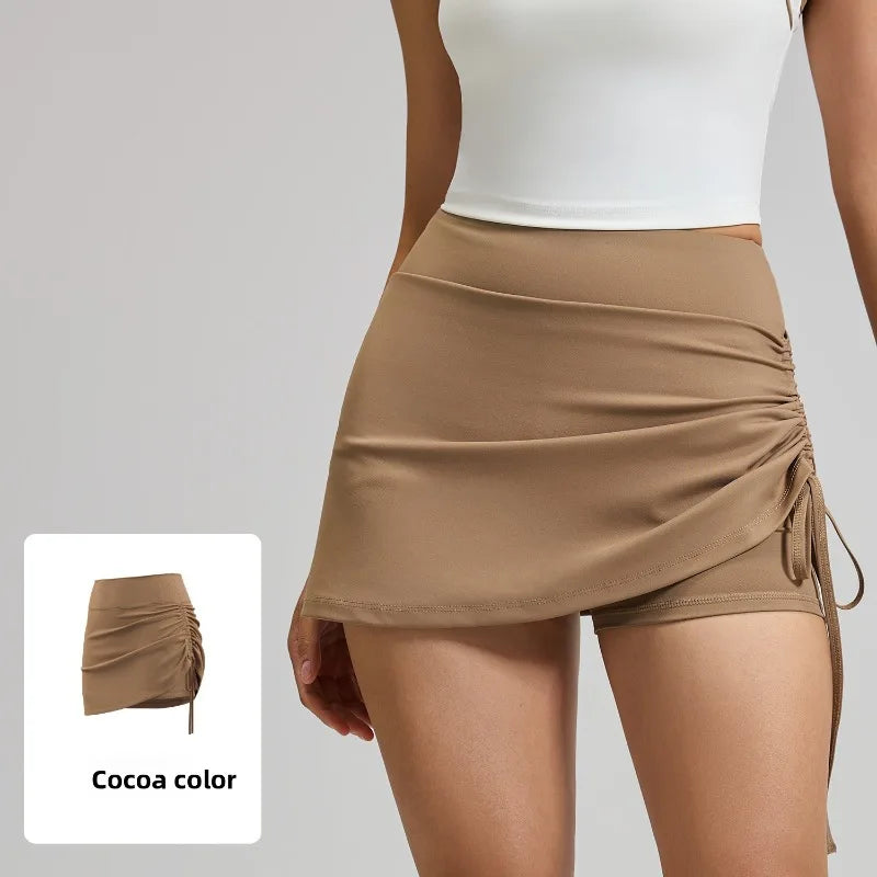 Damen Sport-Skort mit hoher Taille
