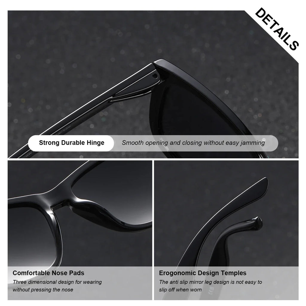 BARCUR Fashion Energetic Polarized Sunglasses for Women – Transparent Lightweight PC Frame Oval UV400 Protection Ladies Holiday Sun Glasses with Stylish Mirror Lens and Elegant White Gift Box – Perfect for Travel Beach & Summer Outings