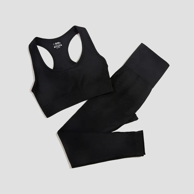 Seamless Women's Yoga Set - 2 Pcs Fitness Wear