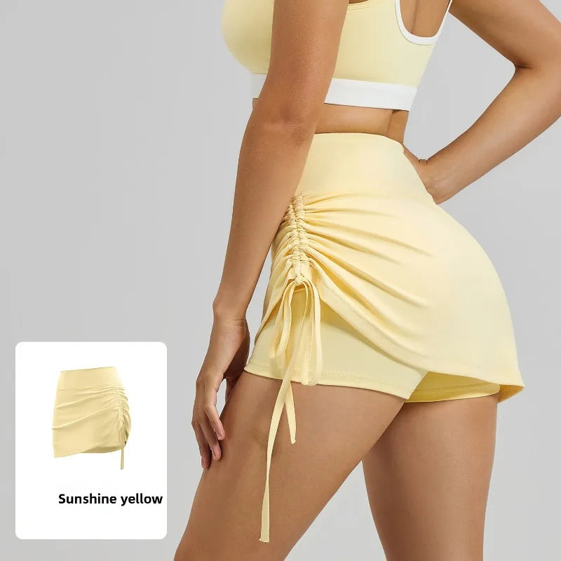 Damen Sport-Skort mit hoher Taille