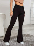 Women Flare Stretch Jeans High Waist