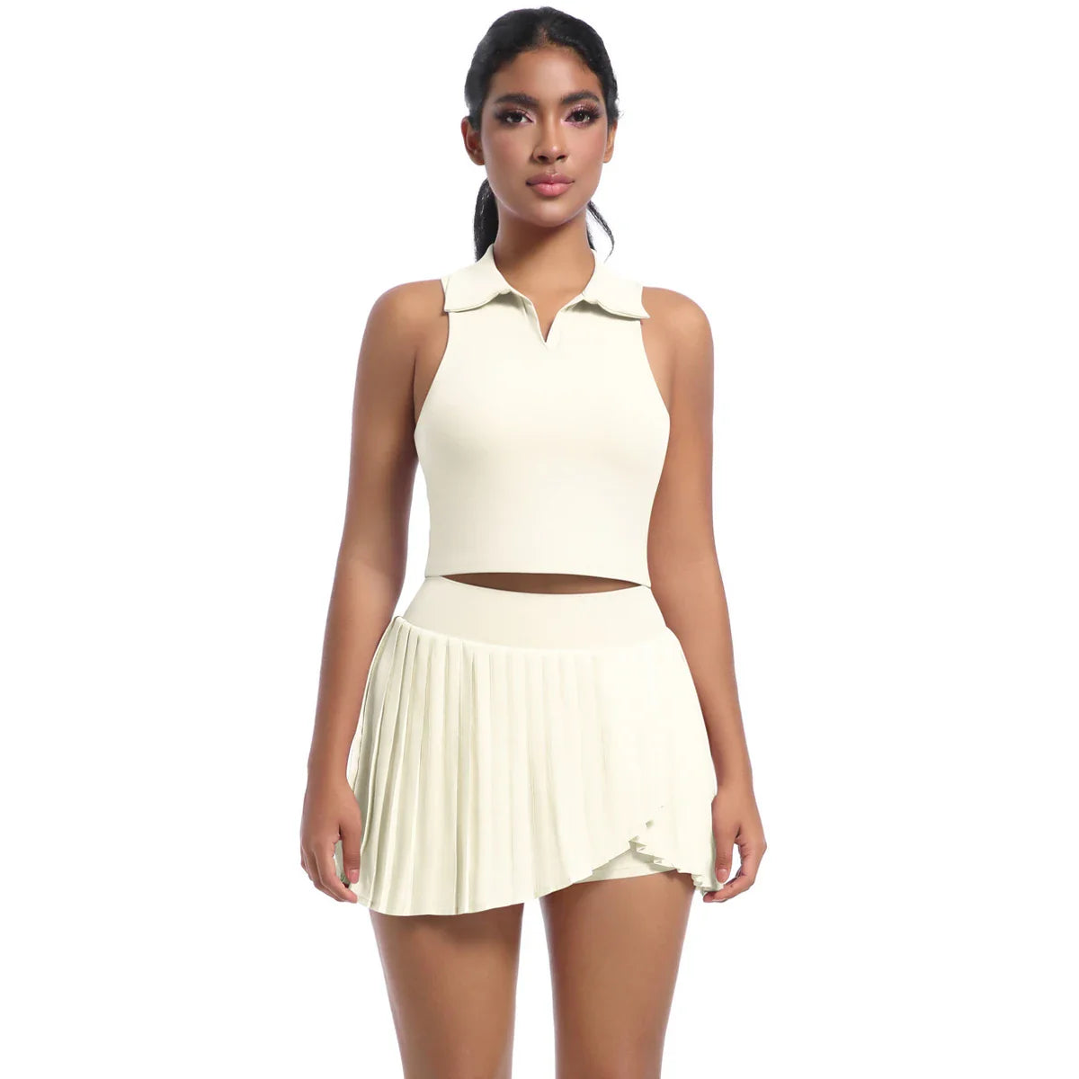 2-teiliges Damen-Yoga-Gym-Set BH & Rock