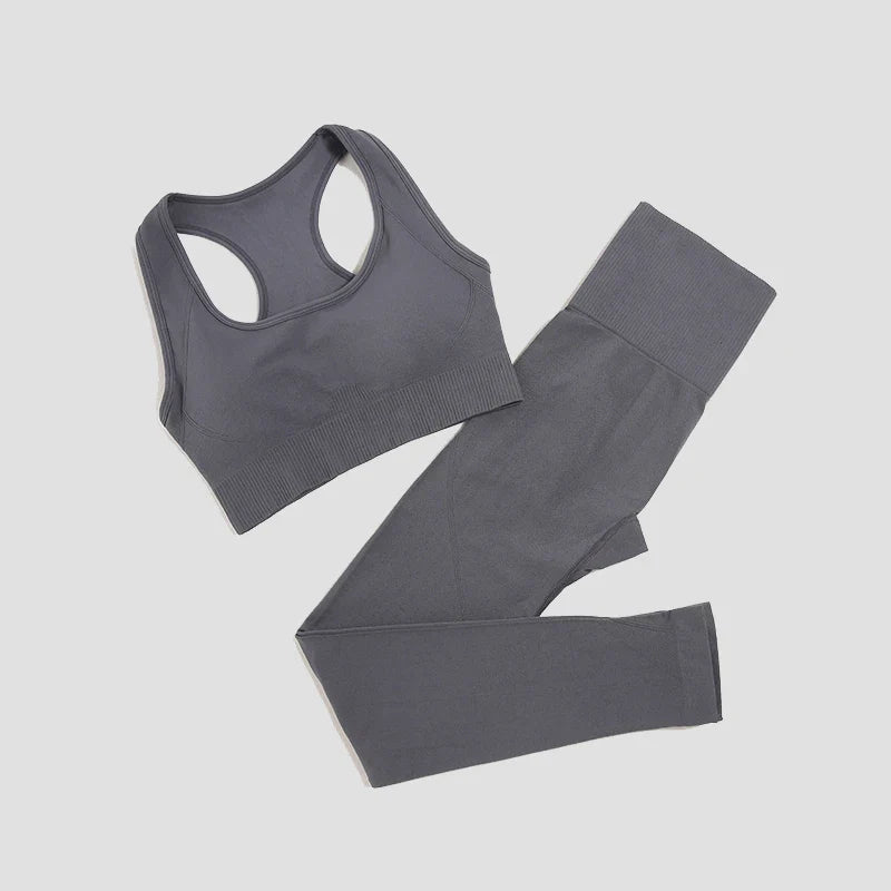 Seamless Women's Yoga Set - 2 Pcs Fitness Wear