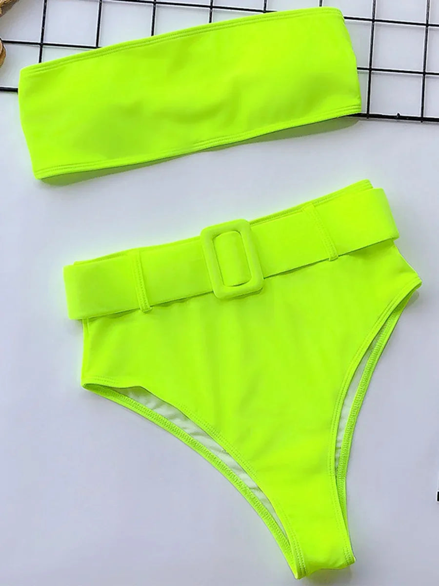 Sally High Waist two piece swimsuit