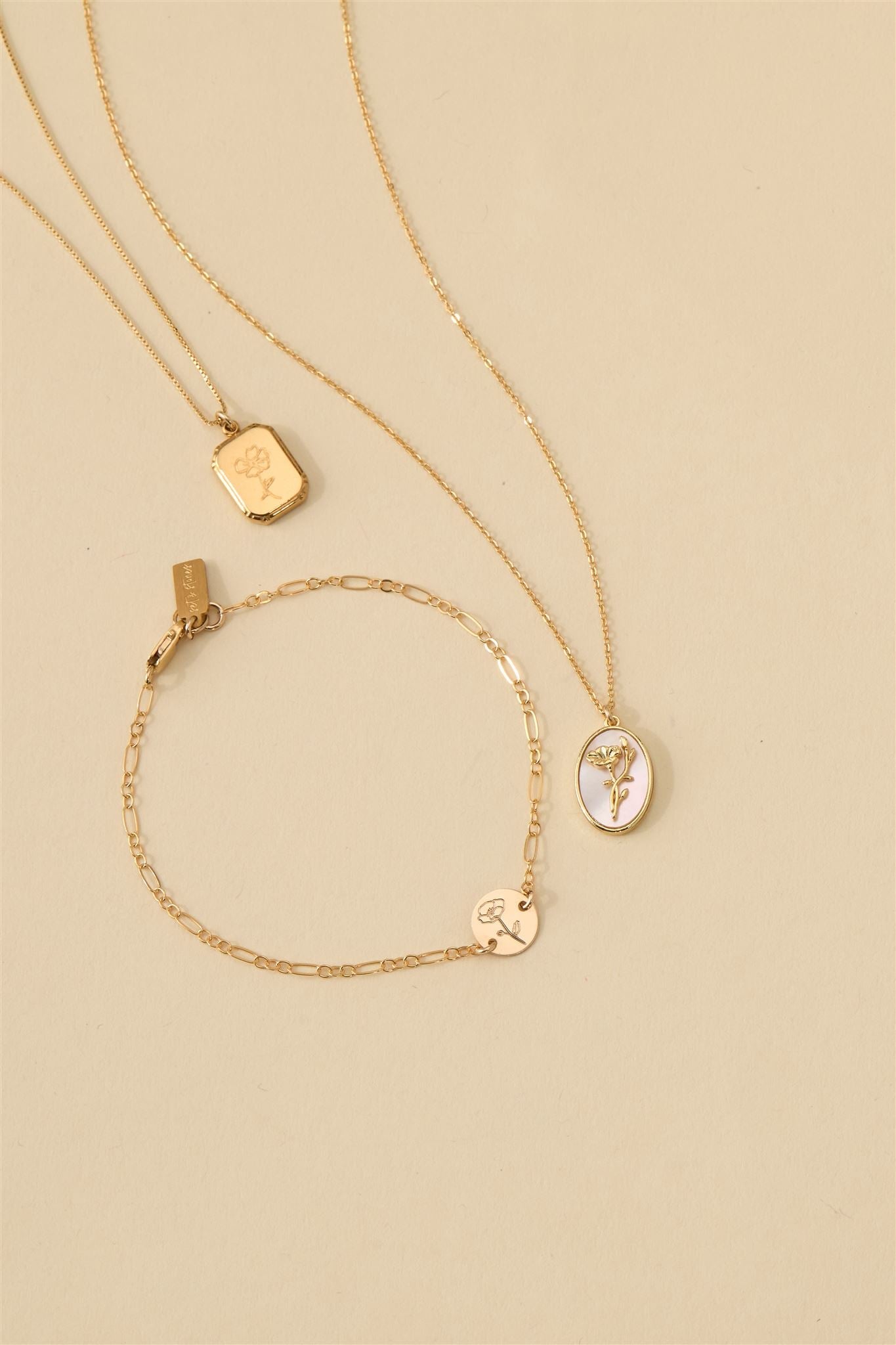 Audrey Birth Flower Necklace