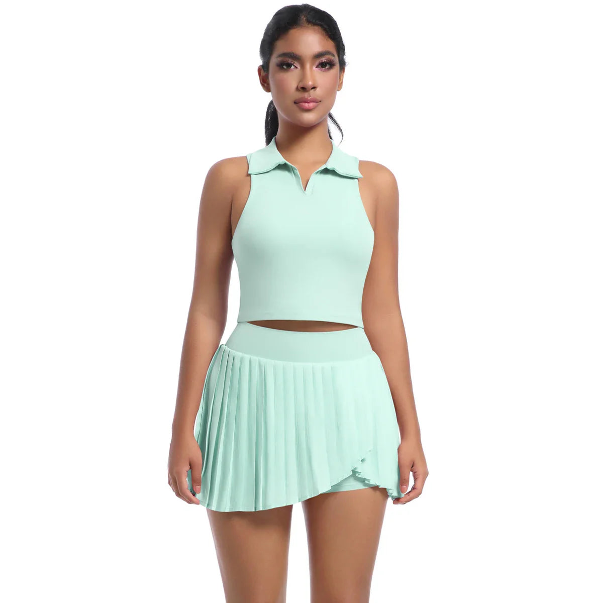 2-teiliges Damen-Yoga-Gym-Set BH & Rock