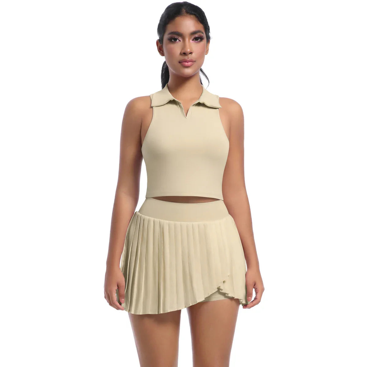 2-teiliges Damen-Yoga-Gym-Set BH & Rock