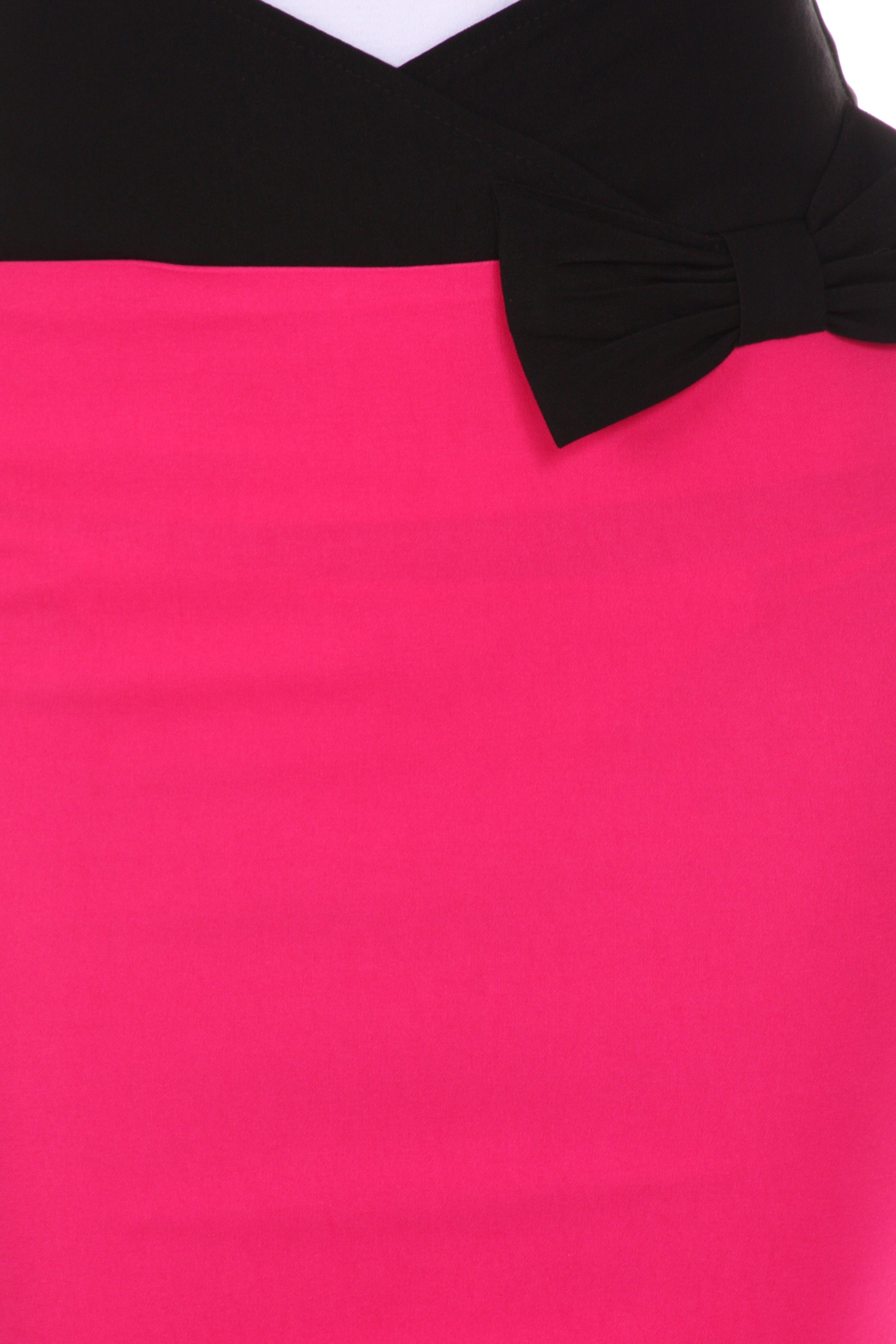 Sakkas Scallop High Waist Stretch Pencil Skirt with Bow