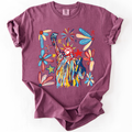 Statue Of Liberty, Patriotic, USA, Colorful, America, Fourth Of July, Comfort Colors T-Shirt