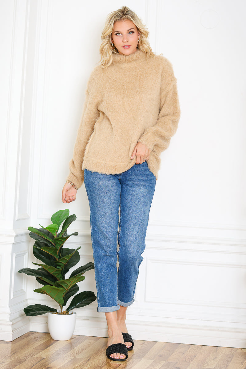 WT0007 TURTLENECK SWEATER THICKEN WARM PULLOVER