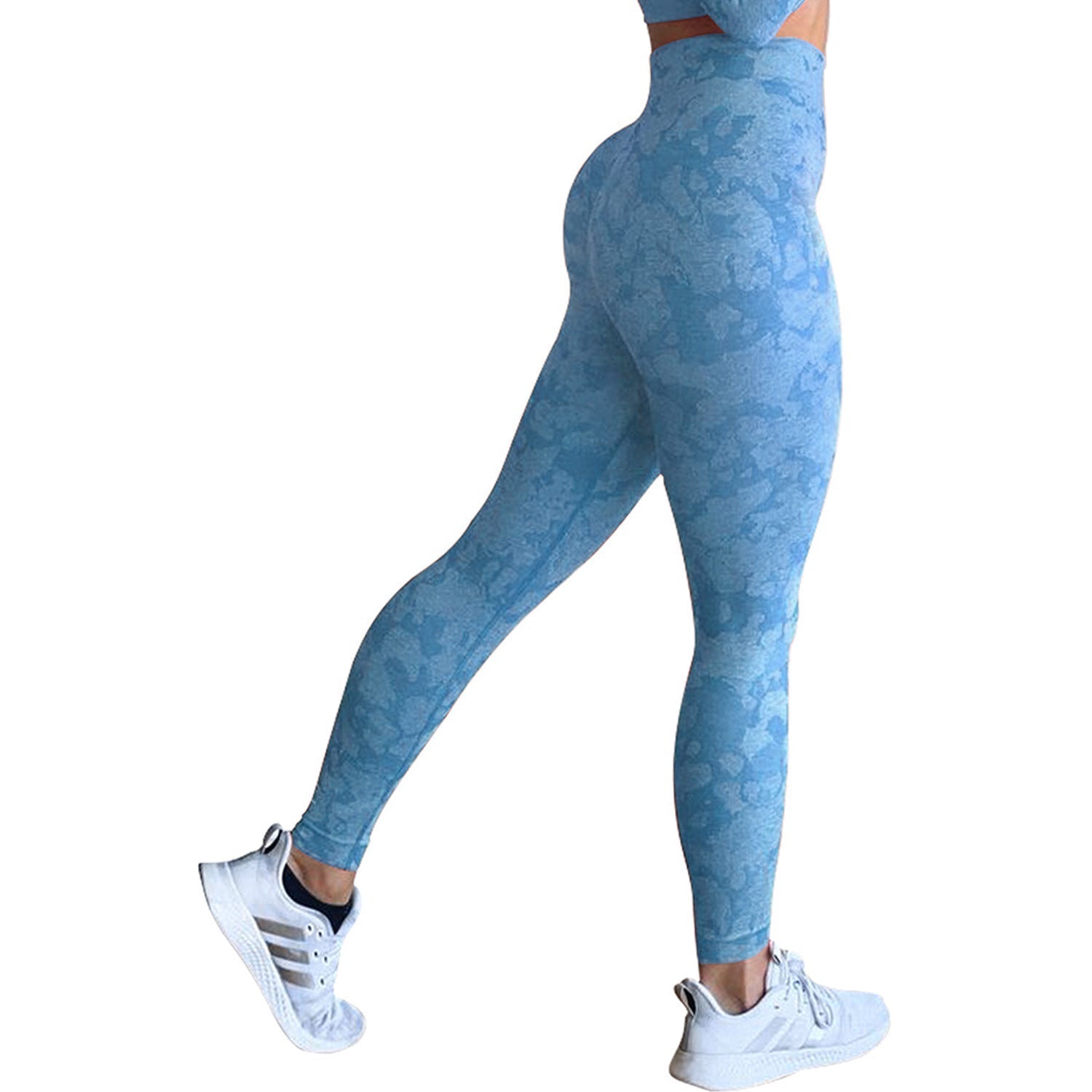 Schneeflocken-Tarnmuster Nahtlose Yoga-Hose – High Waist Leggings