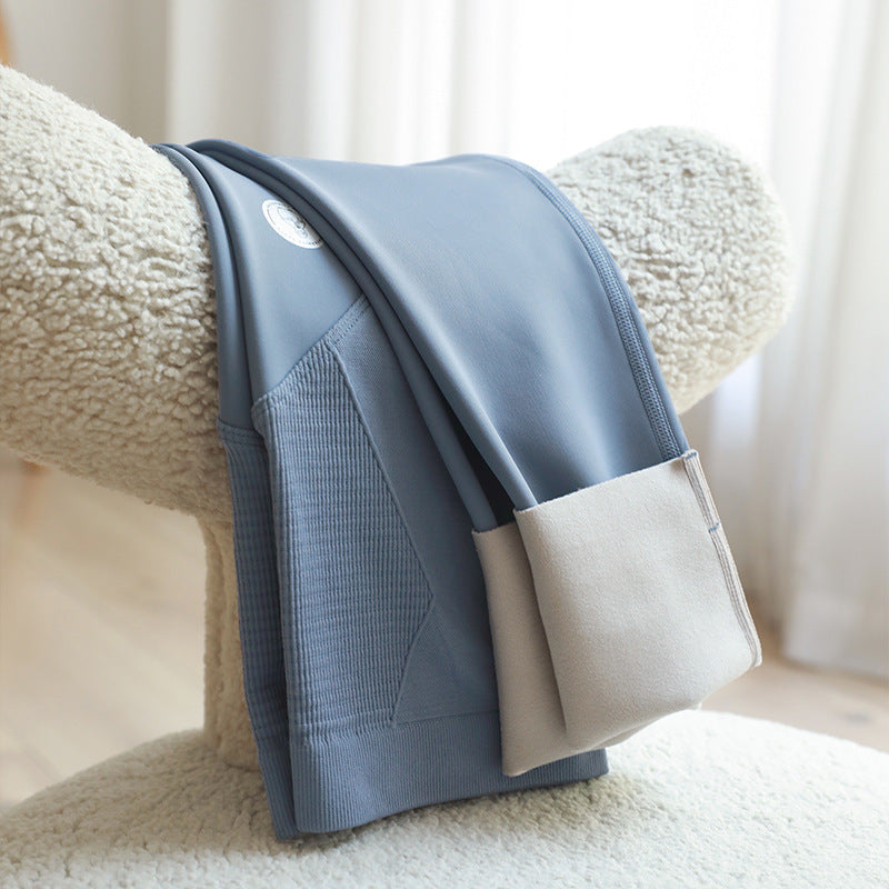 Gefütterte Umstandsleggings mit Bauchstütze