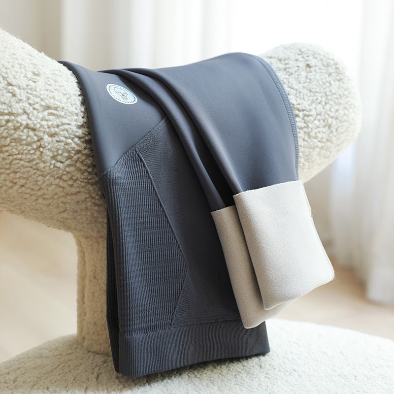 Gefütterte Umstandsleggings mit Bauchstütze