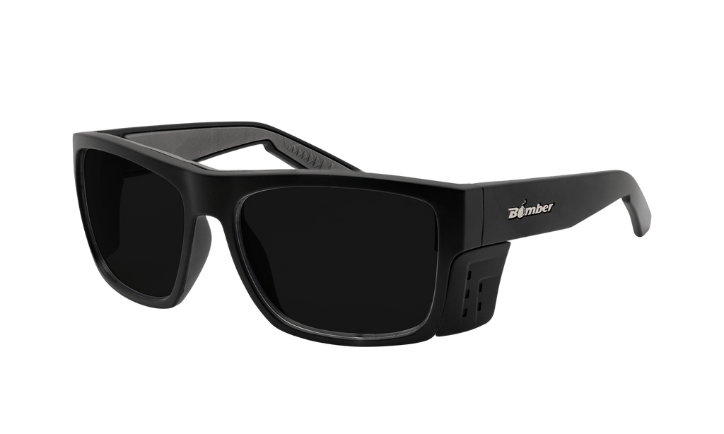 CLUTCH Safety - Matte Black with Smoke Hi-Def Lens (Grande Available)