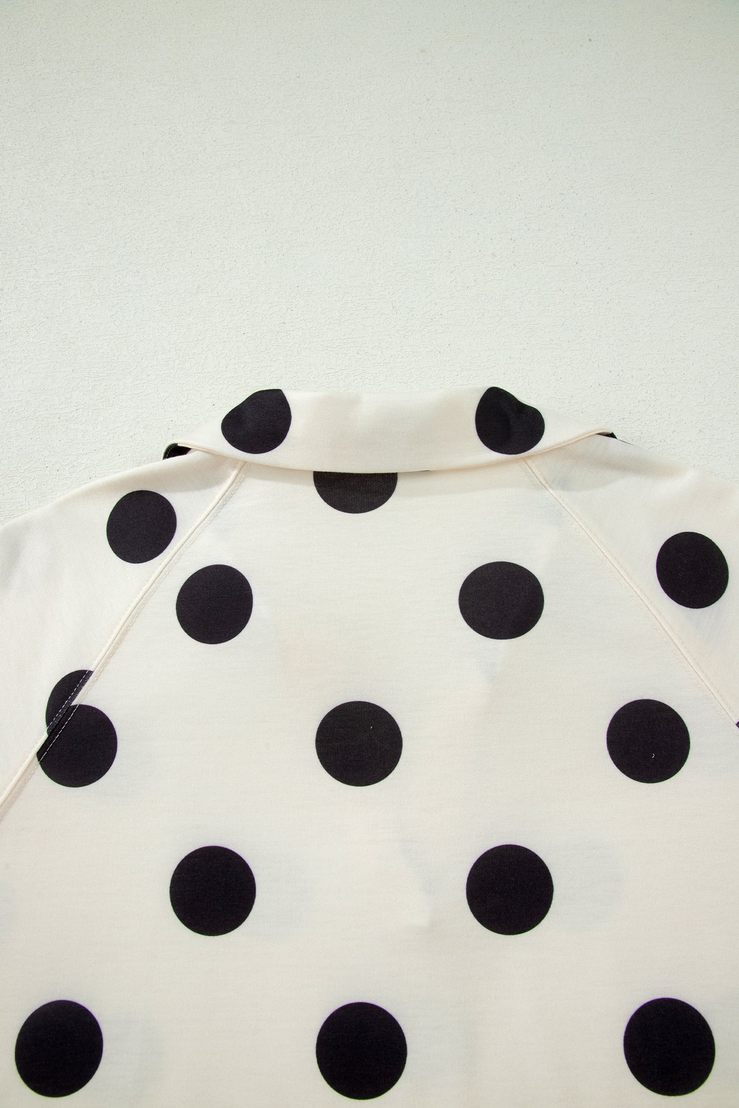 Polka Dot V-Neck Tee & Drawstring Shorts Set