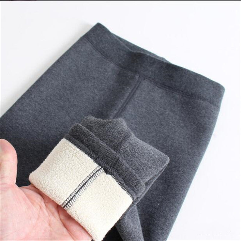 Mädchen Wollgefütterte Verdickte Winterleggings
