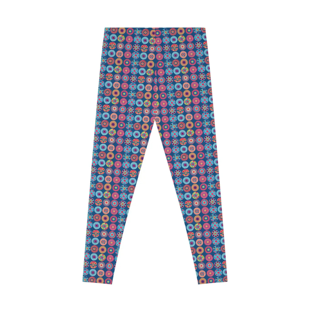 Vibrant Colorful Pattern Spandex Leggings - Activewear - DipaliZ