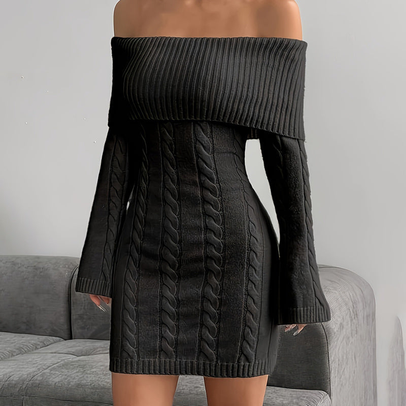Women's Off Shoulder Bodycon Dress