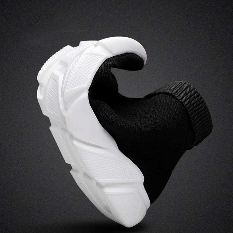 Womens Socks Sneakers, Trainers Women Slip-on Stretch Black Sneakers