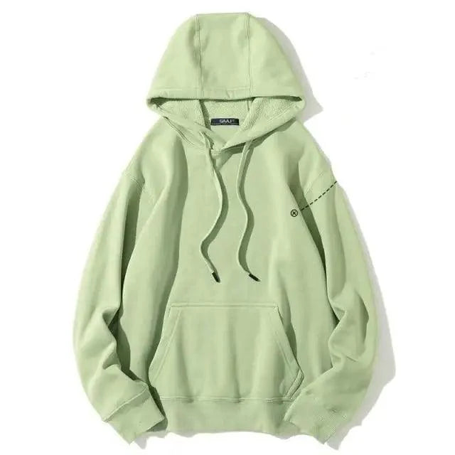 Elegant Hoodie Women High Quality Cotton Hoodies Sweatshirts Thick Fleece Winter Autumn Oversized Warm Hooded Sweatshirt Woman Men's Fleece Hoodies Hip Hop Solid Color Style Autumn Hooded Sweatshirts