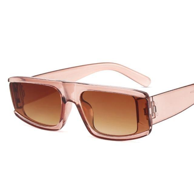 Elegant New Vintage Style Sunglasses For Women New & Designer Retro Style Rectangle Shape Sun Glasses For Female In Popular Colorful Unisex Square Eyewear