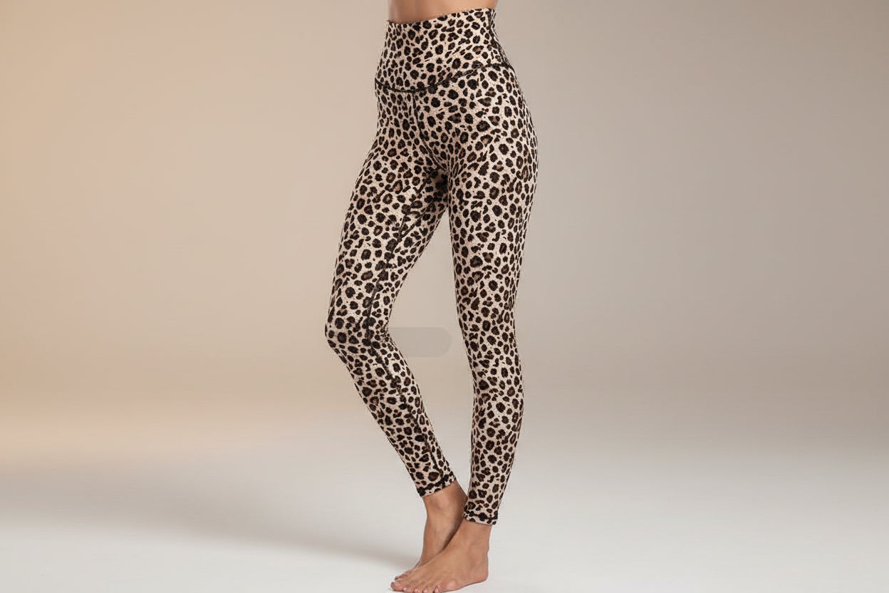 Damen High-Waist bedruckte Workout-Leggings für Yoga, Laufen & Fitness