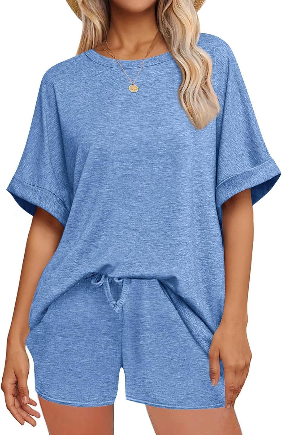 👕 Oversized T-Shirt & Shorts mit Kordelzug – Ultimativer lässiger Komfort