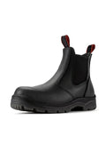 Black Leather Chelsea Safety Work Boots