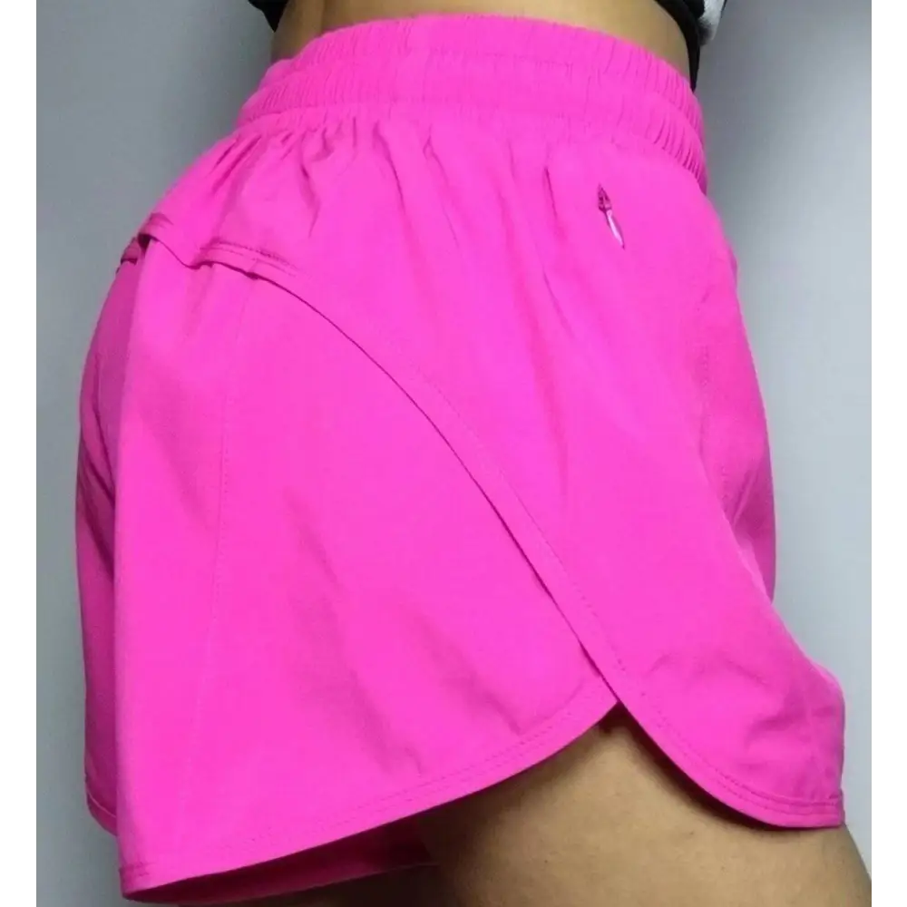 Light Blue Summer Sports Shorts with Zipper Pockets