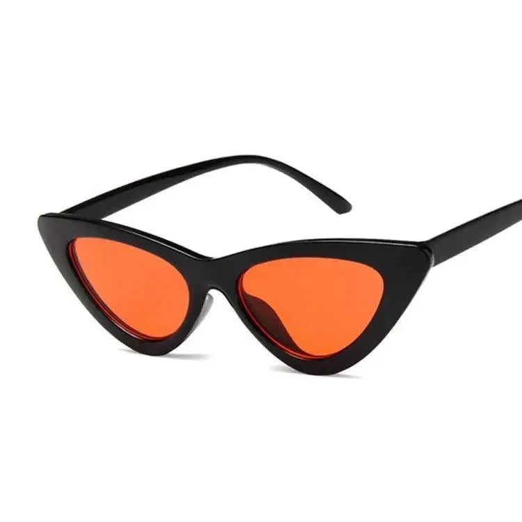 Modern Vintage Cateye Sunglasses Cool Women Retro Small Cat Eye Sun Glasses Elegant Designer Colorful Eyewear For Female Polarised Cat Eye Sunglasses for Women, 100% UV Protection Retro Narrow Pointy Cateye Womens Sunglasses